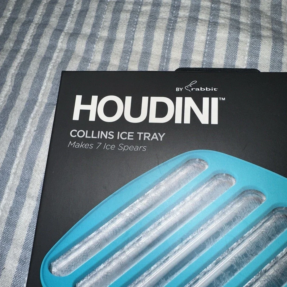 Houdini Blue‎ Silicone Collins Ice Tray, 7 Ice Spears